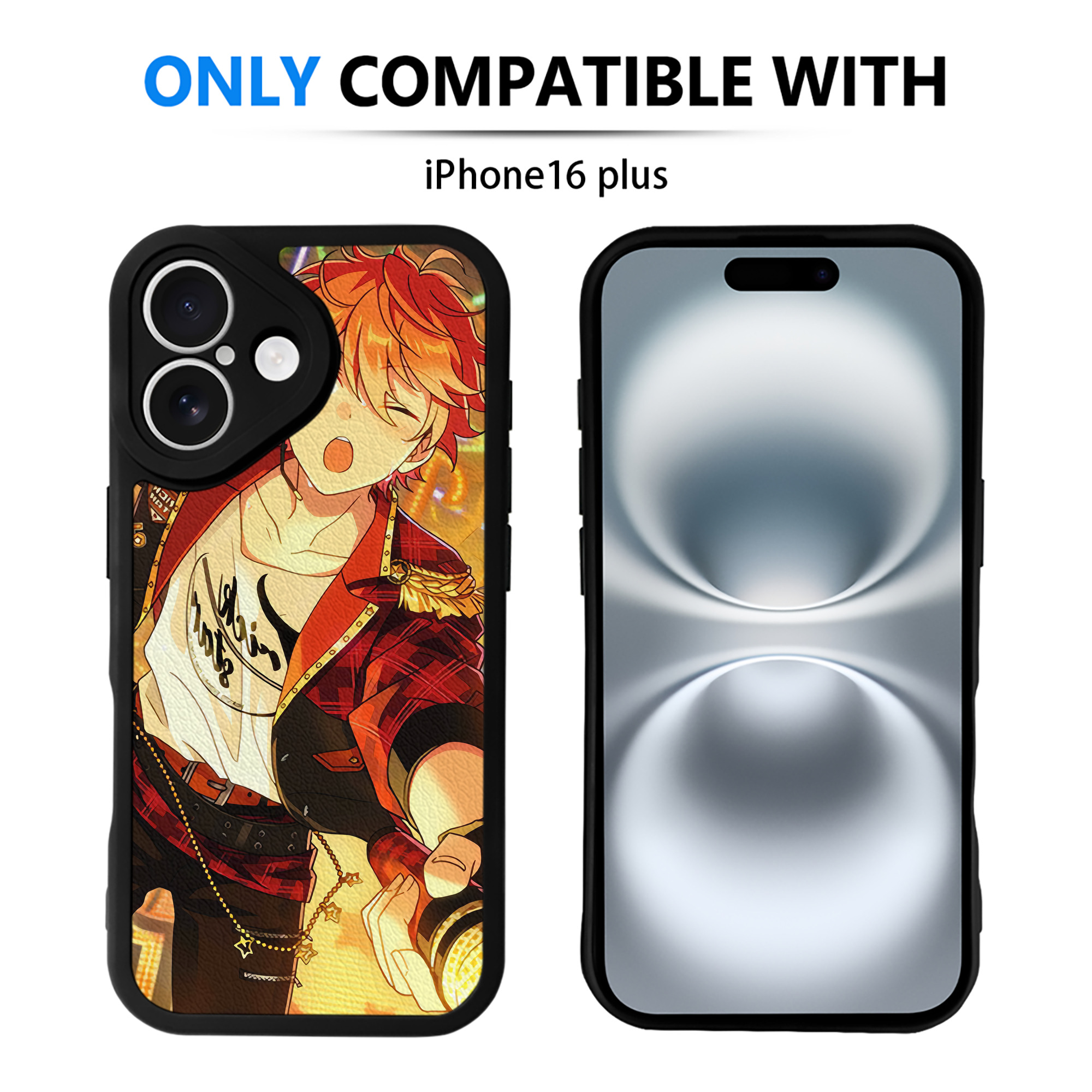 （画像用） あんさんぶるスターズ! Ensemble Stars 【iPhone 16シリーズ対応】シリコンスマホケース（レザー調） 材質：シリコン